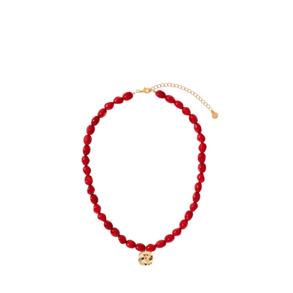 Mint Velvet Beaded Charm Necklace